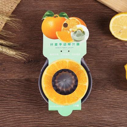 Kitchen Gadgets Free Wheat Fiber Baby Fruit Puree Maker Citrus Hand Press Mini Orange Manual Juicer Plastic Lemon Lime Squeezer Good Vibrations