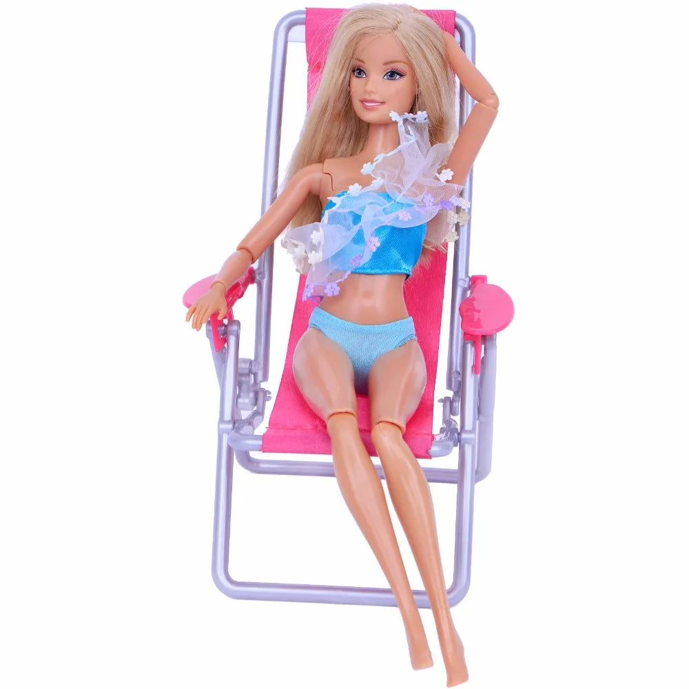 Mixed Doll Accessories Shoe Rack Pink Bed Bike Bag Sofa Dresser Display Doll Holder Dollhouse Furniture for 30cm Girl Doll Toy Good Vibrations