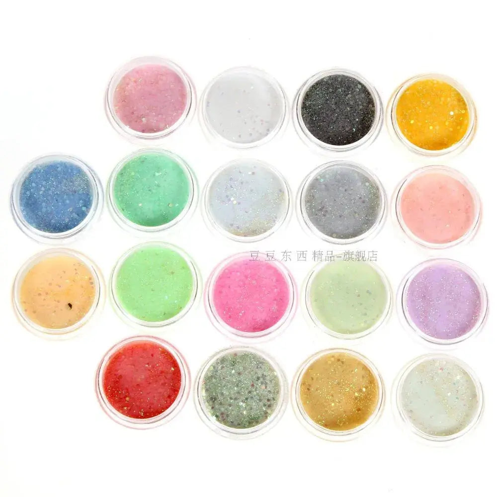 Nails Acrylic Powder Glitter Dust 12 Colors/PCS Nail Art Decoration Tools Good Vibrations