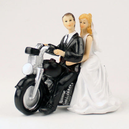 2025 Cake Toppers Dolls Bride and Groom Figurines Funny Wedding Cake Toppers Stand Topper Decoration Supplies Marry Figurine Good Vibrations