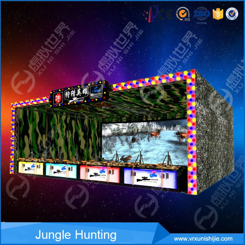 Indoor 3D VR Hunting Simulator Arcade Gun Shooting Game for Garden or Playhouse Earn Money Amusement Park Equipment Good Vibrations