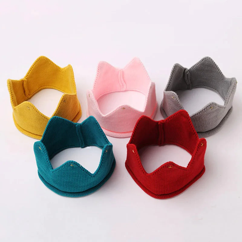 Knit Crown Baby Headband Infant Baby Turban Headbands For Girls Kids Toddler Princess Hair Band Haarband Baby Hair Accessories Good Vibrations