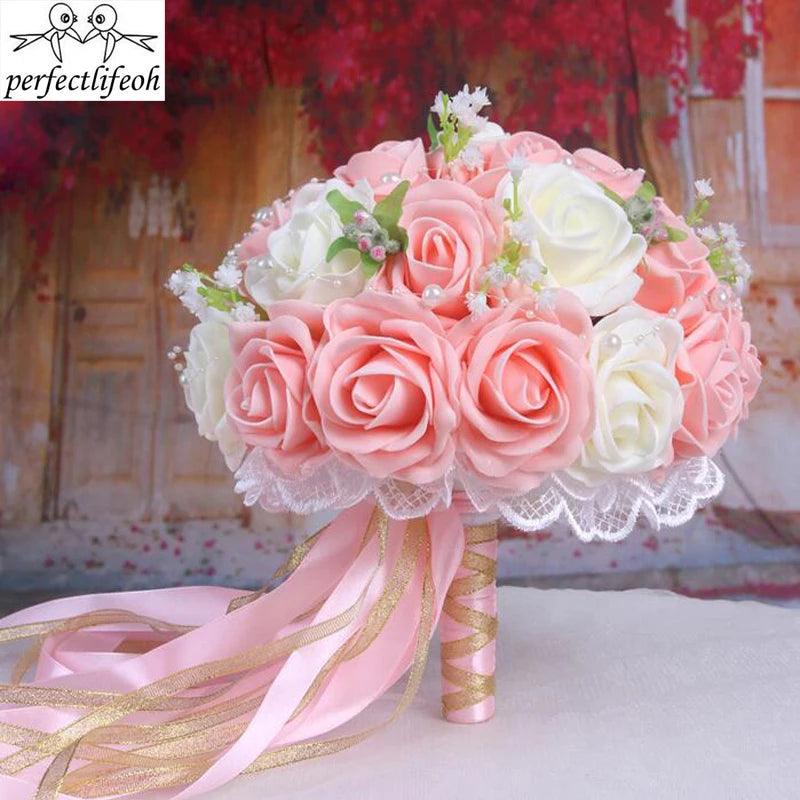 Handmade Wedding Bouquets Bridal Flower Wedding buque casamento Wedding Flowers Bridal Bouquet Good Vibrations