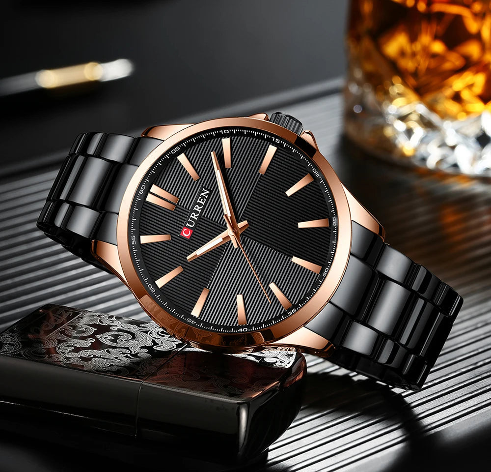 Men Watches Men's Quartz Wristwatches Male Clock Top Brand Luxury Relogio Masculino Military Wrist Watches Meski For Sports Good Vibrations