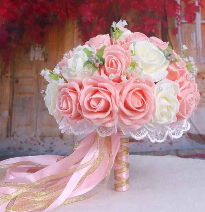 Handmade Wedding Bouquets Bridal Flower Wedding buque casamento Wedding Flowers Bridal Bouquet Good Vibrations