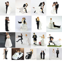 2025 Cake Toppers Dolls Bride and Groom Figurines Funny Wedding Cake Toppers Stand Topper Decoration Supplies Marry Figurine Good Vibrations