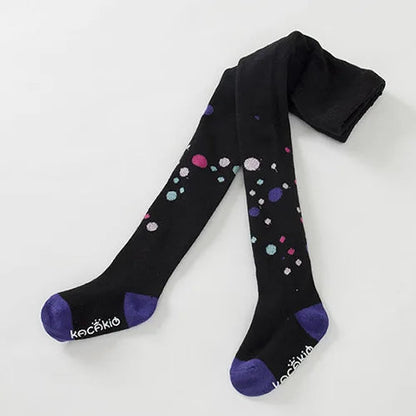 YWHUANSEN Spring Children Tights Cartoon Cat Baby Girl Pantyhose Cotton Knitted Cotton Cute Kids Stocking Baby Pantyhose Tights Good Vibrations