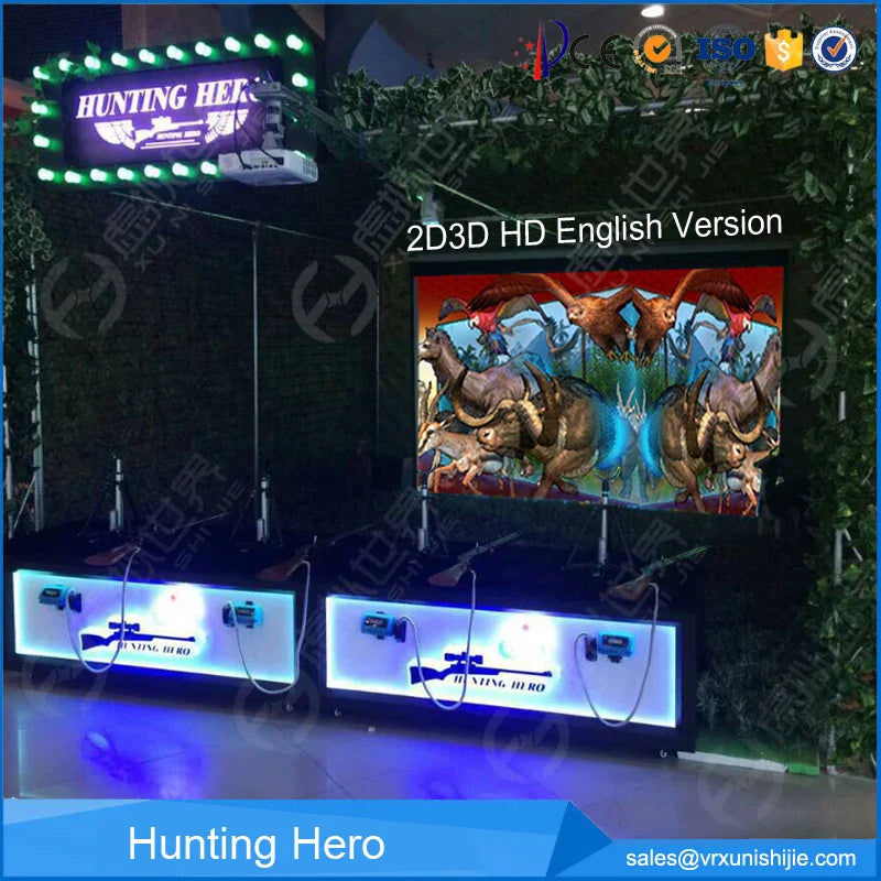 Indoor 3D VR Hunting Simulator Arcade Gun Shooting Game for Garden or Playhouse Earn Money Amusement Park Equipment Good Vibrations