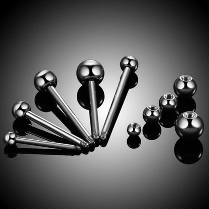 1PC G23 Titanium Straight Barbell Tongue Rings Helix Piercing Septum Industrial Barbell Earring Piercing Sexy Body Jewelry Good Vibrations