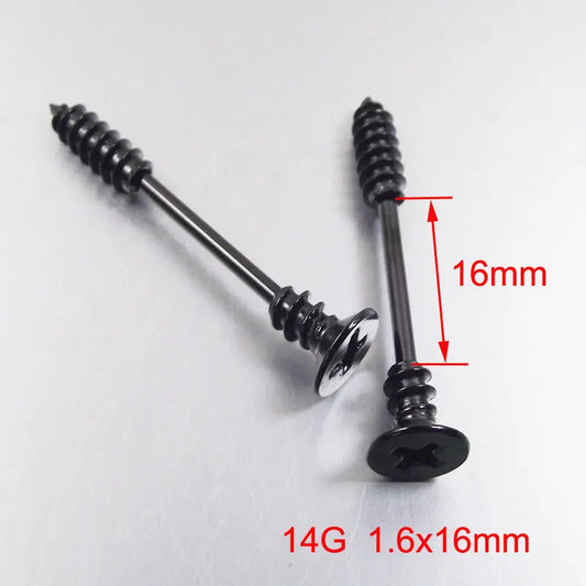 2 pieces 14G 16mm Sexy Mamilo Rings Screw Nipple Ring Barbell Body Piercing Jewelry Love Nipple Bar ring Women Gift Good Vibrations