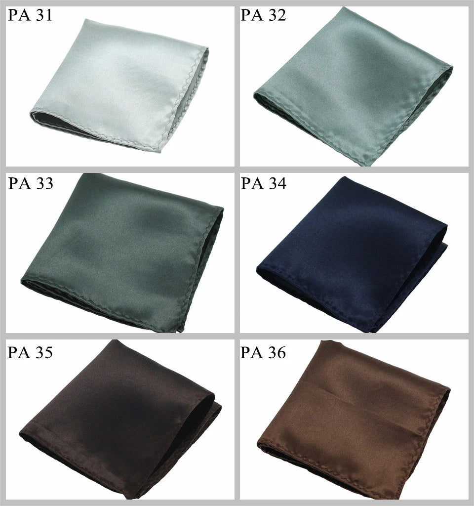 HUISHI Solid Handkerchief Vintage Fashion Party Pocket Hanky For Suit Men's Handkerchief Groomsmen Pocket Square Hanker Good Vibrations