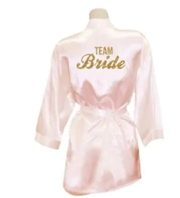 2019 New Bridesmaid Robes Robes Bridal Robes Light Pink Satin Robe Bridesmaid Robes Wedding Good Vibrations