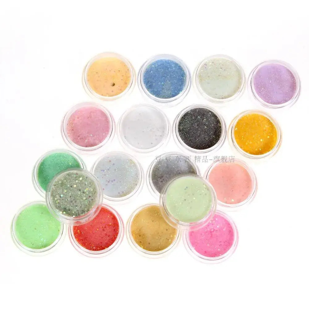 Nails Acrylic Powder Glitter Dust 12 Colors/PCS Nail Art Decoration Tools Good Vibrations