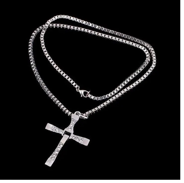 Fast And Angry Necklace, Men Cross Necklace, People Praying Sacred Dominican Jesus Necklace Big Discounts Gift Colar Masculino Good Vibrations