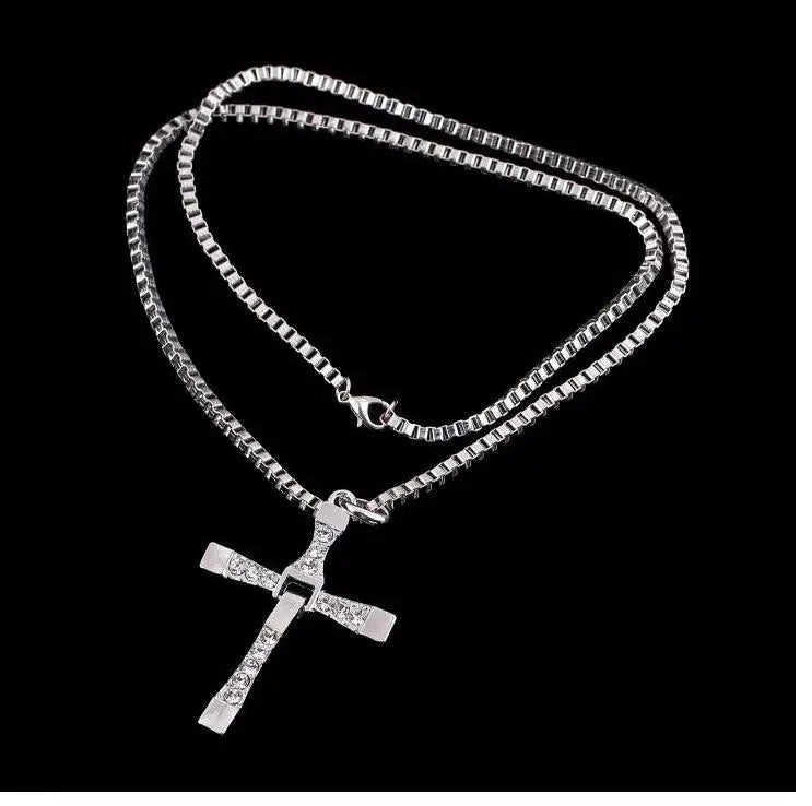 Fast And Angry Necklace, Men Cross Necklace, People Praying Sacred Dominican Jesus Necklace Big Discounts Gift Colar Masculino Good Vibrations