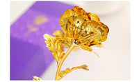 Best Gift For Girlfriend Golden Rose Wedding Decoration Golden Flower Valentine's Day Gift Gold Rose Gold Flower with Box  -15 Good Vibrations