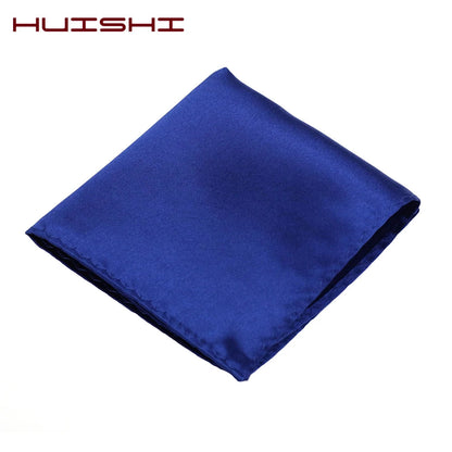 HUISHI Solid Handkerchief Vintage Fashion Party Pocket Hanky For Suit Men's Handkerchief Groomsmen Pocket Square Hanker Good Vibrations