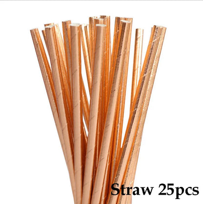 Pink Party Plates Rainbow Gold Dot Dinner Plates/cups/straws/Napkin Dishes Party Birthday Wedding Party Event Tableware Decorate Good Vibrations