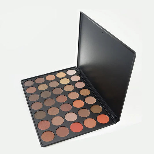 High Quality Customizable Eye Shadow Palette for Dark Skin Tone Professional Makeup Artist Shimmer Finish Powder Good Vibrations