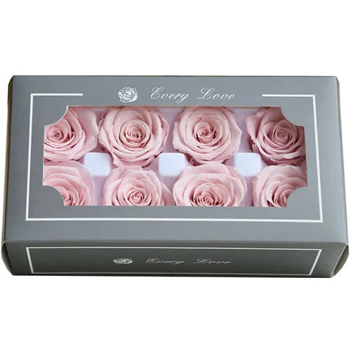 YO CHO 8PCS/Box A Eternal Rose Flower 4-5cm Preserved Fresh Flower Rose Valentine's Day Gift Wedding Thanksgiving Eternal Flower Good Vibrations