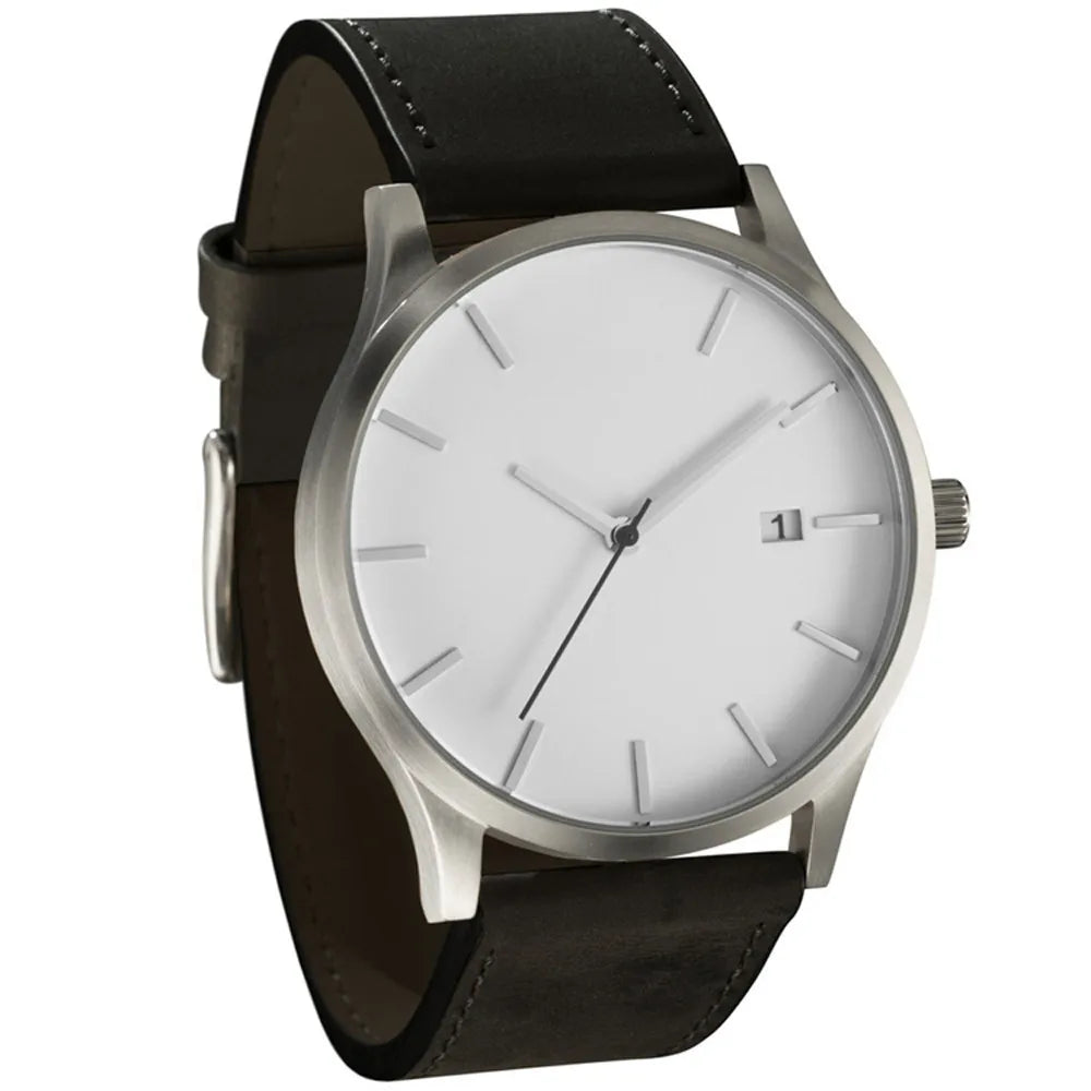 Relogio Masculino Sports Men's Wristwatches Leather Male Clock Minimalistic Watches Famle Quartz Simple Designer Reloj Hombre Good Vibrations