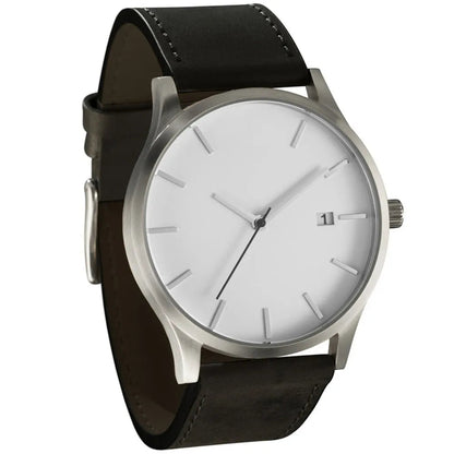 Relogio Masculino Sports Men's Wristwatches Leather Male Clock Minimalistic Watches Famle Quartz Simple Designer Reloj Hombre Good Vibrations