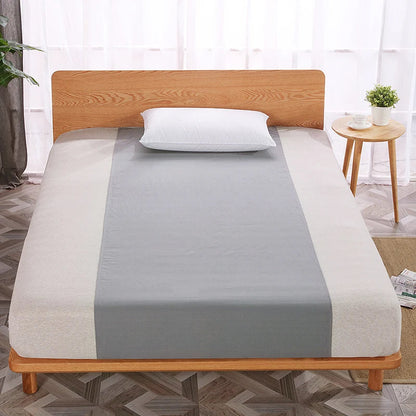 Grounding Sheet Sleep better Cotton grey Silver Half bed Sheet  Antimicrobial Fabric Conductive Grounding earthing sleep Good Vibrations
