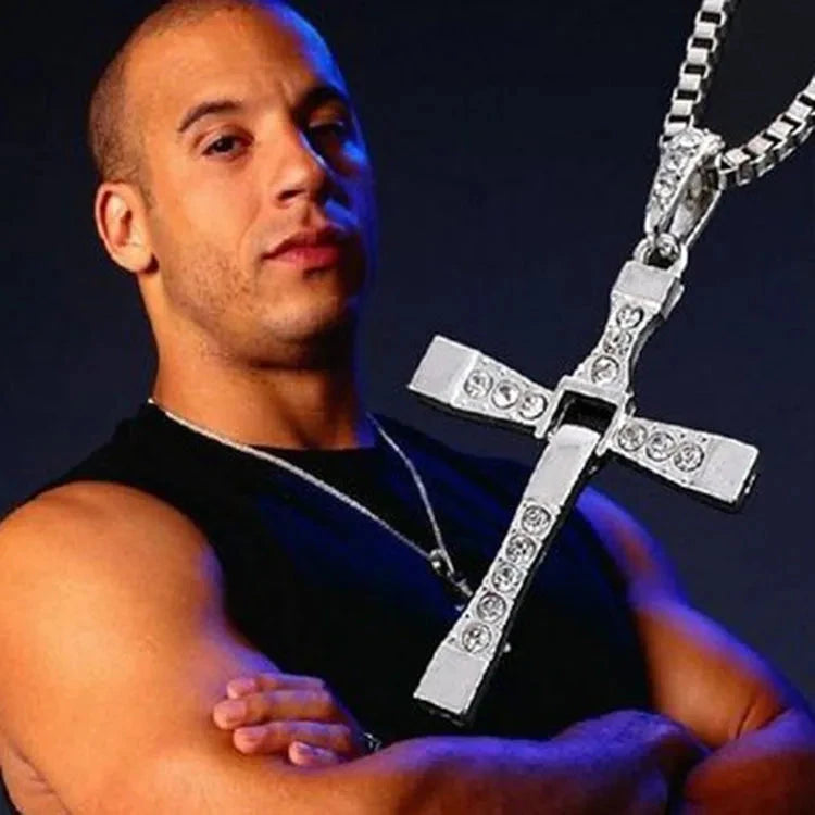 Men Cross Necklace, Fast And Angry Necklace, People Praying Sacred Dominican Jesus Necklace Cheap Marketing Gift Colar Masculino Good Vibrations