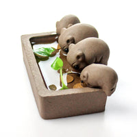ZiSha Tea Pet Purple Clay Tea Pet Little Pigs Drink Water Chinese Crude Pottery Kung Fu Tea Set Home Decoration Tea Accessories Good Vibrations