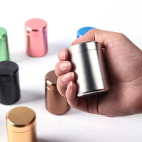 80ml Metal Aluminum Sealed Cans Portable Travel Tea Caddy Airtight Smell Proof Container Stash Jar GOOD Vibrations Adult Super Store