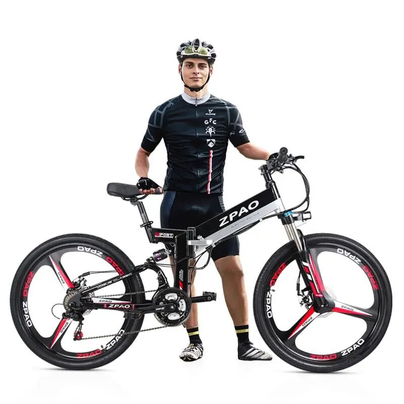 2019 Aluminum Alloy Frame Folding Electric Bike 48V 10.4AH Lithium Battery 350W 3*7 Speed Fashionable Cheap Electric Bicycle Good Vibrations