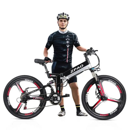 2019 Aluminum Alloy Frame Folding Electric Bike 48V 10.4AH Lithium Battery 350W 3*7 Speed Fashionable Cheap Electric Bicycle Good Vibrations