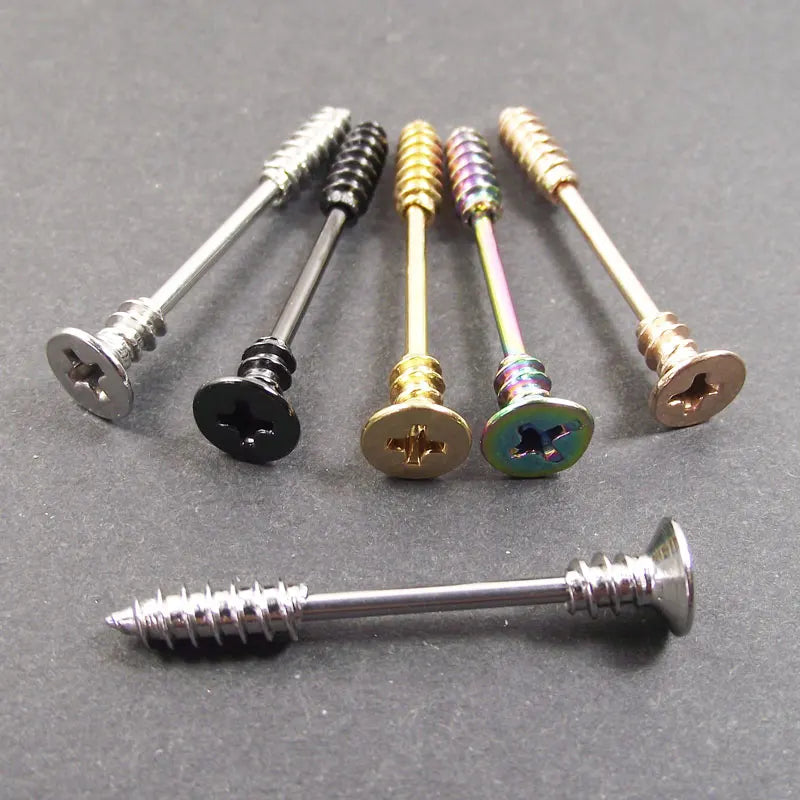 2 pieces 14G 16mm Sexy Mamilo Rings Screw Nipple Ring Barbell Body Piercing Jewelry Love Nipple Bar ring Women Gift Good Vibrations
