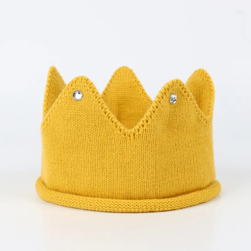 Knit Crown Baby Headband Infant Baby Turban Headbands For Girls Kids Toddler Princess Hair Band Haarband Baby Hair Accessories Good Vibrations
