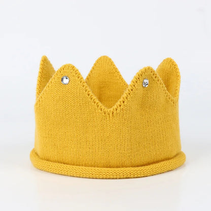 Knit Crown Baby Headband Infant Baby Turban Headbands For Girls Kids Toddler Princess Hair Band Haarband Baby Hair Accessories Good Vibrations