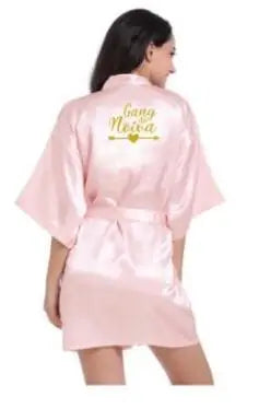 2019 New Bridesmaid Robes Robes Bridal Robes Light Pink Satin Robe Bridesmaid Robes Wedding Good Vibrations