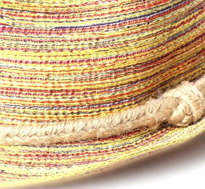 Summer Hats for Women Men Bow Straw Hats Beach Jazz Panama Cape Boat Hat Women Bohemia Travel bone Good Vibrations