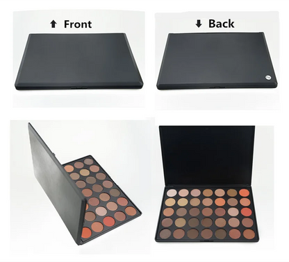 High Quality Customizable Eye Shadow Palette for Dark Skin Tone Professional Makeup Artist Shimmer Finish Powder Good Vibrations