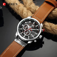 CURREN Fashion Date Quartz Men Watches Top Brand Luxury Male Clock Chronograph Sport Mens Wrist Watch Hodinky Relogio Masculino Good Vibrations
