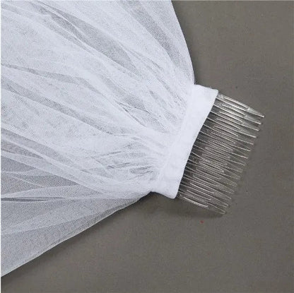 Cathedral Wedding Veils Long Lace Edge  Comb  Accessories Bridal Veil WF904 Good Vibrations