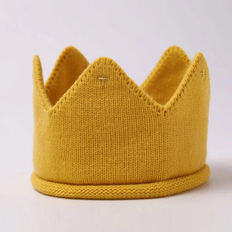 Knit Crown Baby Headband Infant Baby Turban Headbands For Girls Kids Toddler Princess Hair Band Haarband Baby Hair Accessories Good Vibrations