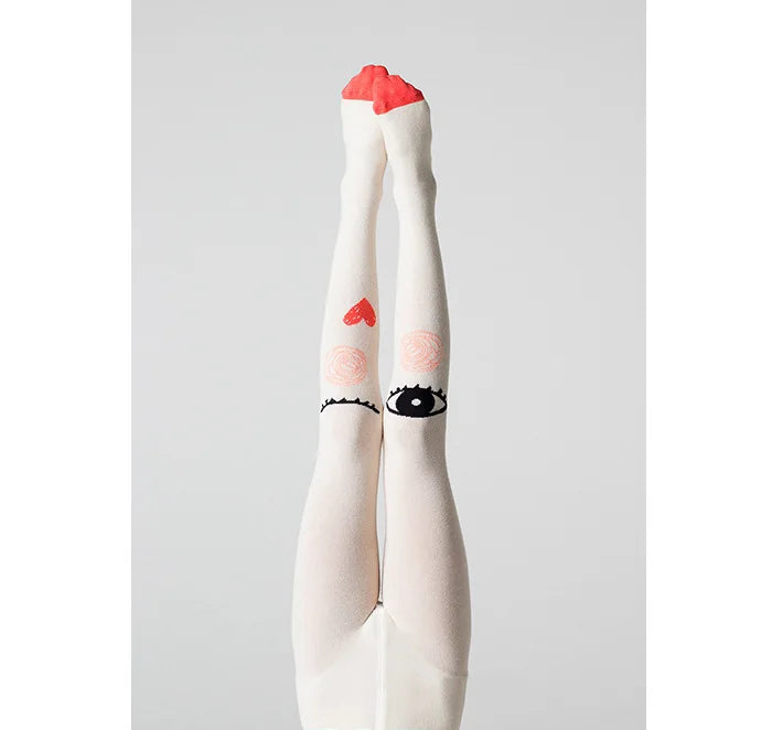 YWHUANSEN Spring Children Tights Cartoon Cat Baby Girl Pantyhose Cotton Knitted Cotton Cute Kids Stocking Baby Pantyhose Tights Good Vibrations