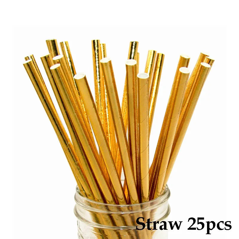 Pink Party Plates Rainbow Gold Dot Dinner Plates/cups/straws/Napkin Dishes Party Birthday Wedding Party Event Tableware Decorate Good Vibrations