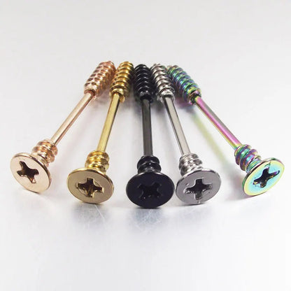 2 pieces 14G 16mm Sexy Mamilo Rings Screw Nipple Ring Barbell Body Piercing Jewelry Love Nipple Bar ring Women Gift Good Vibrations