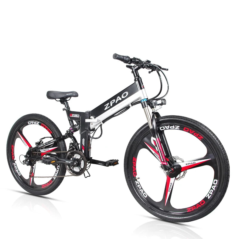 2019 Aluminum Alloy Frame Folding Electric Bike 48V 10.4AH Lithium Battery 350W 3*7 Speed Fashionable Cheap Electric Bicycle Good Vibrations