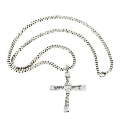 Men Cross Necklace, Fast And Angry Necklace, People Praying Sacred Dominican Jesus Necklace Cheap Marketing Gift Colar Masculino Good Vibrations