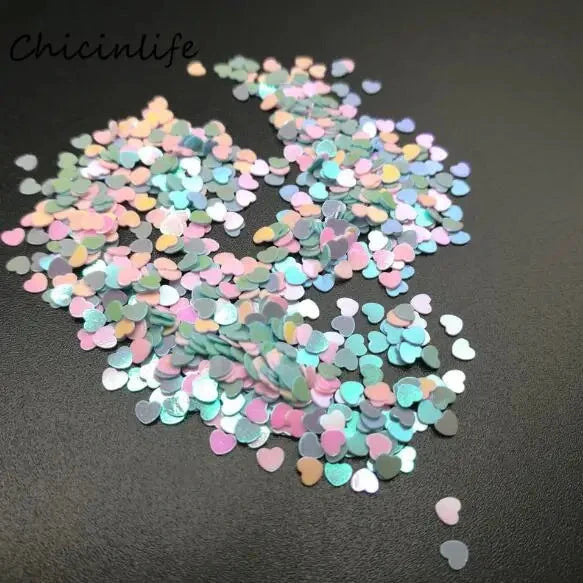 Chicnlife 1000pcs/lot Wedding Stars Heart Confetti Wedding Party Decorative Confetti Wedding Table Decor Birthday Party Decor Good Vibrations