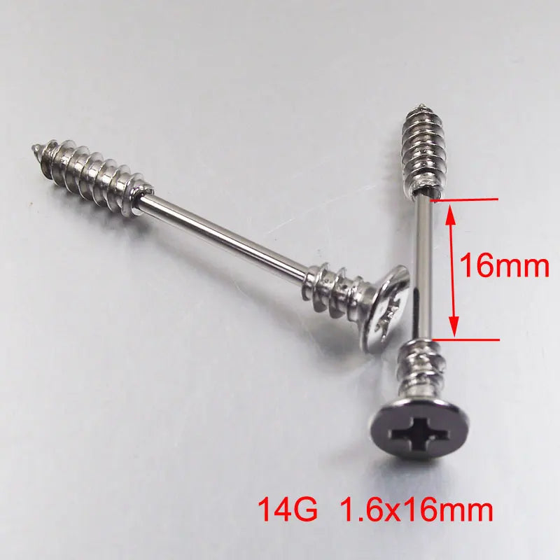 2 pieces 14G 16mm Sexy Mamilo Rings Screw Nipple Ring Barbell Body Piercing Jewelry Love Nipple Bar ring Women Gift Good Vibrations
