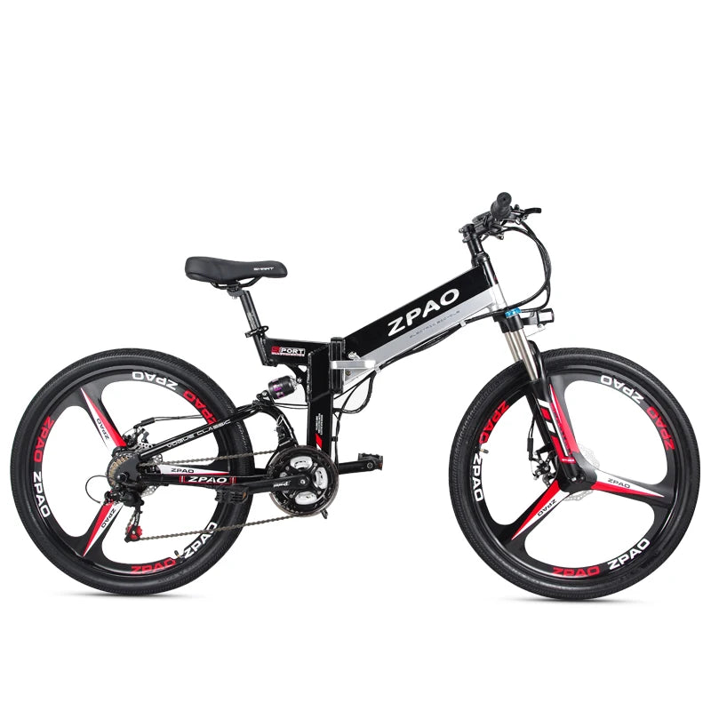 2019 Aluminum Alloy Frame Folding Electric Bike 48V 10.4AH Lithium Battery 350W 3*7 Speed Fashionable Cheap Electric Bicycle Good Vibrations
