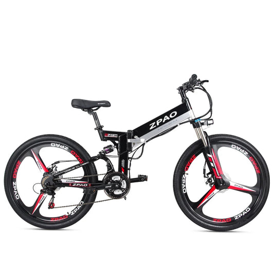 2019 Aluminum Alloy Frame Folding Electric Bike 48V 10.4AH Lithium Battery 350W 3*7 Speed Fashionable Cheap Electric Bicycle Good Vibrations